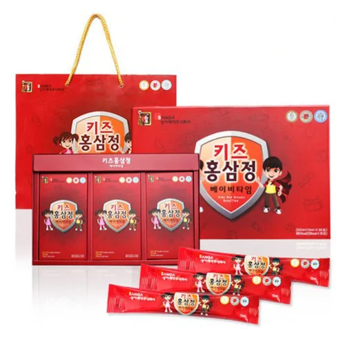 Nước Uống Hồng Sâm Baby Sanga Hàn Quốc Hộp 30 Gói - Dành Cho Bé