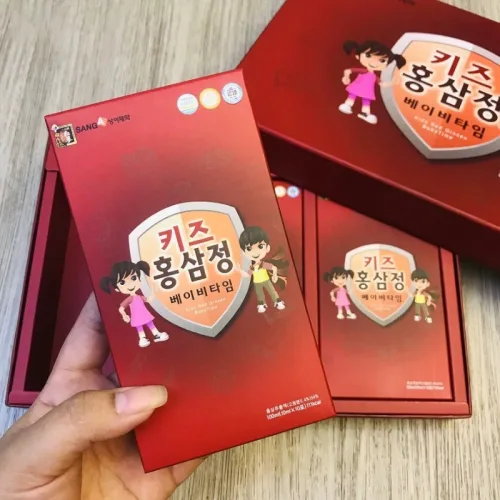 Nước Uống Hồng Sâm Baby Sanga Hàn Quốc Hộp 30 Gói - Dành Cho Bé