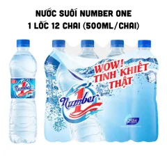 Nước Suối Đóng Chai Number One 1 Lốc Gồm 12 Chai (500ml/Chai)