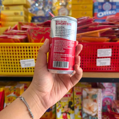 Nước Yến Sào Thái Huy Bảo - Tổ Yến Thiên Nhiên Kingnests 180ml x 5 Lon Nước Yến