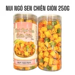 Nui Ngó Sen Chiên Giòn Thơm Ngon 250g Hộp
