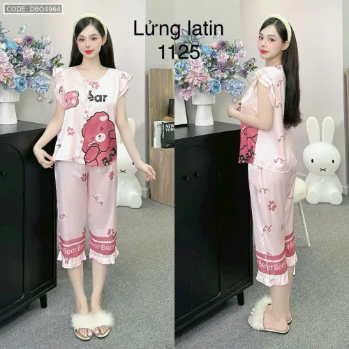 Đồ bộ latin siêu mát quần lửng áo sát nách bèo