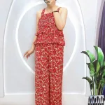 Đồ bộ mango quần dài áo 2 dây bản 3 tầng