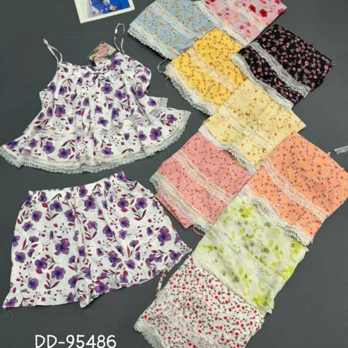 Đồ bộ nư 2 dây quần đùi chất mango mặt mát DD-95486