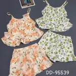 Đồ bộ nữ 2 dây quần đùi hoa vải mango DD-95539