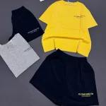 Đồ Bộ Nữ Áo Cổ Tròn Tay Ngắn Quần Đùi Vải Cotton Mịn Mát Size 45-62kg