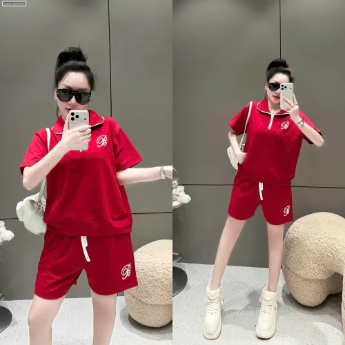 Đồ bộ nữ cổ bẻ quần đùi tay ngắn thun da cá