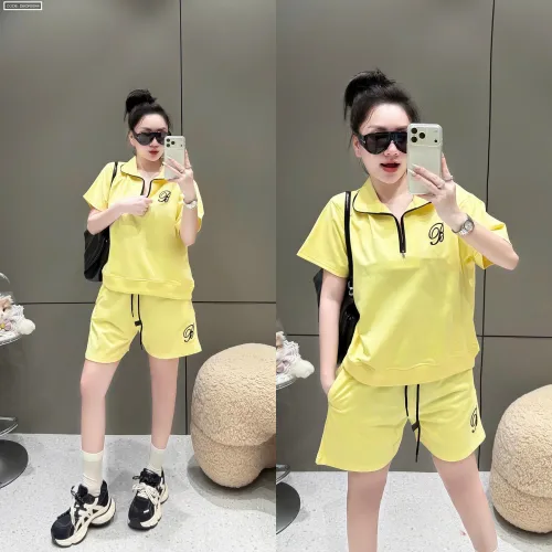 Đồ bộ nữ cổ bẻ quần đùi tay ngắn thun da cá