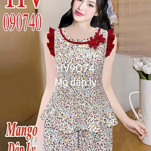 Đồ Bộ Nữ Mặt Nhà HV9074 Dập Ly