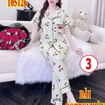 Đồ bộ nữ pijama chất cotton hàn không giãn