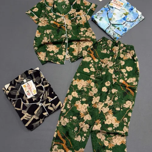 Đồ bộ nữ pijama tay ngắn quần dài mango