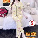 Đồ bộ nữ pijama tay ngắn quần dài vải mango MT-05768