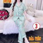 Đồ bộ nữ pijama tay ngắn quần dài vải mango MT-05768