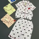 Đồ bộ nữ pijama tay ngắn quần lững