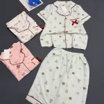 Đồ bộ nữ pijama tay ngắn quần lững