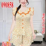 Đồ bô nữ quần đùi dập li HV-90858