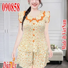 Đồ bô nữ quần đùi dập li HV-90858