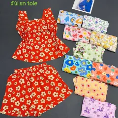 Đồ bộ nữ sát nách quần đùi DD 80533 đùi sn tole