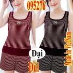 Đồ bộ nữ sát nách quần đùi thun borip TS-95276