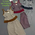 Đồ bộ nữ sát nách quần lững thun borip