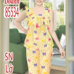 Đồ bộ nữ sát nách quân lững vải tole Dd-85534
