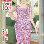 Đồ bộ nữ sát nách quân lững vải tole Dd-85534