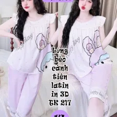 Đồ bộ nữ tay cánh tiên quần lững chất latin nhiều size hàng xịn đẹp PT-1026