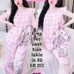 Đồ bộ nữ tay cánh tiên quần lững chất latin nhiều size hàng xịn đẹp PT-1026
