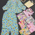 Đồ bộ nữ tay dài quần dài baby doll vải tole QV-15026