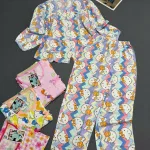 Đồ bộ nữ tay dài quần dài baby doll vải tole QV-15026
