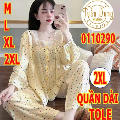 Đồ bộ nữ tay dài quần dài TD-10290