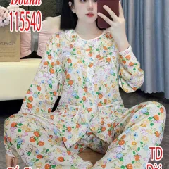 Đồ bộ nữ tay dài quần dài vải tole Dd-15540