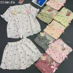 Đồ bộ nữ tay ngăn quần đùi chất cotton hàn đũi Qv9526