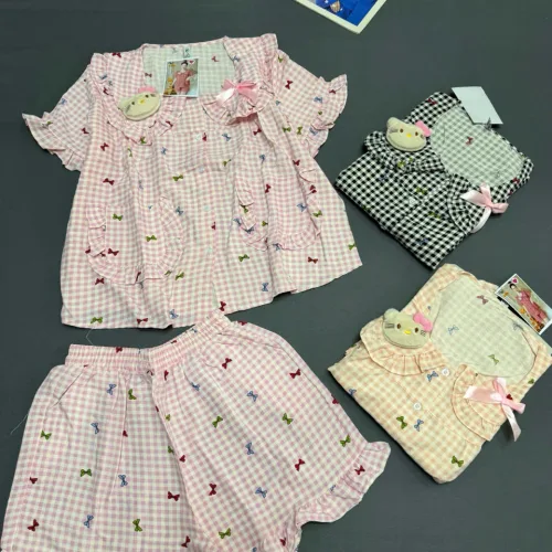 Đồ bộ nữ tay ngăn quần đùi chất cotton hàn đũi Qv9526