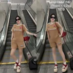 Đồ bộ nữ tay ngắn quần đùi thể thao chất cotton