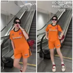 Đồ bộ nữ tay ngắn quần đùi thể thao chất cotton