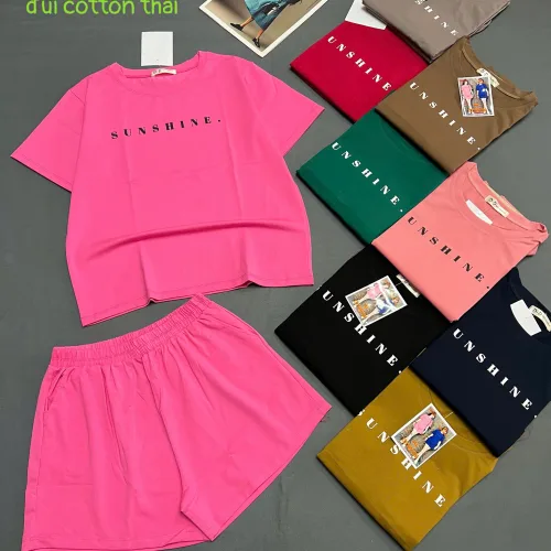 Đồ bộ nữ tay ngắn quần đùi thun cotton DD-05320