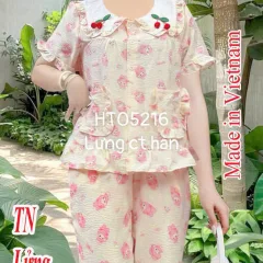 Đồ bộ nữ tay ngắn quần lững HT05216