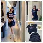Đồ bộ nữ tay ngắn quần váy khánh la KL váy ct