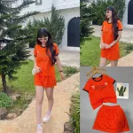 Đồ bộ nữ tay ngắn quần váy khánh la KL váy ct