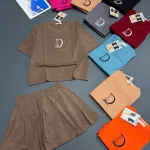 Đồ bộ nữ tay ngắn quần váy LD 96812 thun cotton 4 chiều