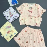 Đồ bộ nữ tiểu thư cổ bèo quần đùi HT 0229