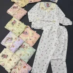 Đồ bộ nữ tiểu thư tay dài cotton hàn không giãn  HT-15236 - 115236