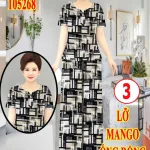Đồ bộ nữ trung niên ống rộng MT 05268 chất mango