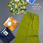 Đồ bộ nữ trung niên ống rộng quần dài tay ngắn nhiều size