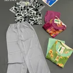 Đồ bộ nữ trung niên ống rộng quần dài tay ngắn nhiều size