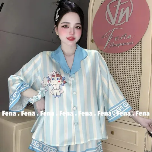 Đồ Bộ pijama Tay Lỡ Quần Đùi KH 10.15411