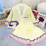 Đồ Bộ pijama Tay Lỡ Quần Đùi KH 10.15411