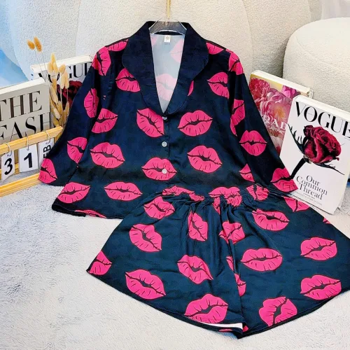 Đồ Bộ pijama Tay Lỡ Quần Đùi KH 10.15411