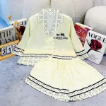 Đồ Bộ pijama Tay Lỡ Quần Đùi KH 10.15411